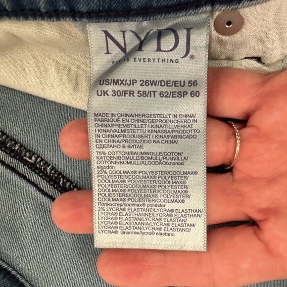 NWT NYDJ Ami Skinny Jeans In Plus Size - Cool Embrace Denim - Exposed Button Fly - Picture 10 of 10